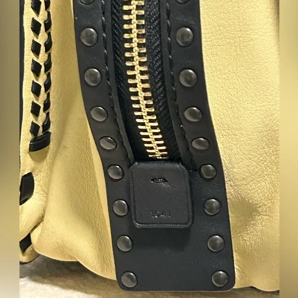 COACH Dreamer 34 ColorBlock Whipstitch Shoulder Bag in Evergreen - Picture 9 of 15